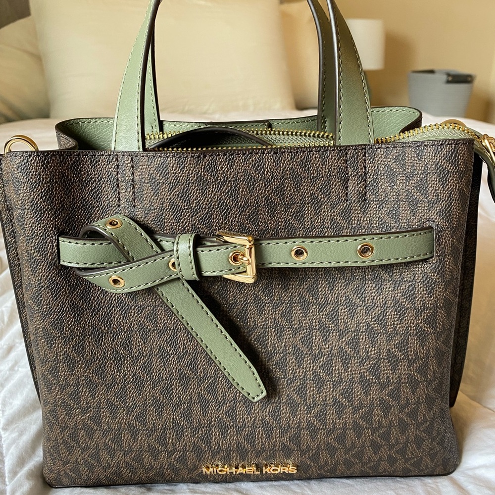 BRAND NEW MICHAEL KORS Emilia Small Satchel Shoulder Crossbody Bag